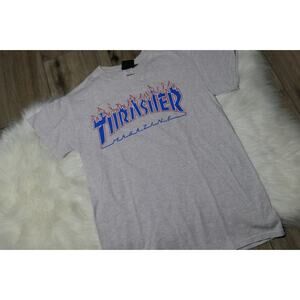 Vintage Thrasher Magazine Skateboarding Graphic T Shirt Size Men's Small